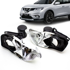 Комплект для установки линз в фары Nissan X-Trail T32 2013-2017 Черные  