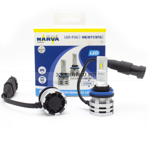 Лампы светодиодные NARVA 12-24V H8/H11/H16 6500K RANGE PERFORMANCE LED  